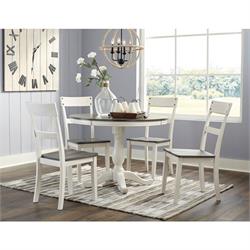 ASHLEY 5PC DINING ROOM TABLE SET (NELLING) D287-01,15B,15T Image